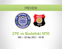 ZTE Budafoki MTE betting prediction (20 April 2021)