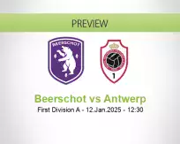 Beerschot Antwerp betting prediction (12 January 2025)