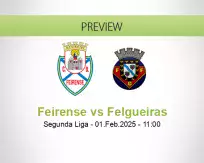 Feirense Felgueiras betting prediction (01 February 2025)