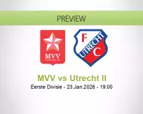 MVV Utrecht II betting prediction (23 January 2026)