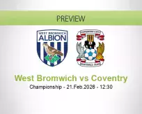 West Bromwich Coventry betting prediction (21 February 2026)
