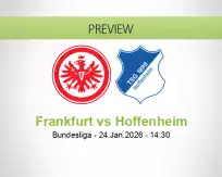 Frankfurt Hoffenheim betting prediction (24 January 2026)