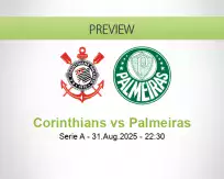 Corinthians Palmeiras betting prediction (01 September 2025)
