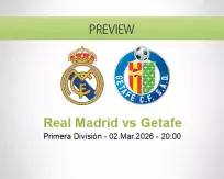 Real Madrid Getafe betting prediction (02 March 2026)