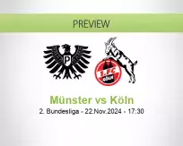 Münster Köln betting prediction (22 November 2024)