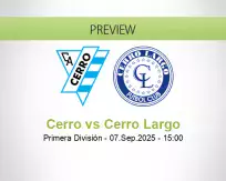 Cerro Cerro Largo betting prediction (07 September 2025)