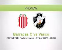 Barracas C Vasco betting prediction (07 April 2026)