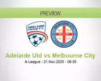 Adelaide Utd vs Melbourne City