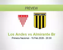Los Andes vs Almirante Br