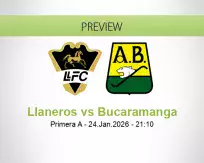 Llaneros Bucaramanga betting prediction (25 January 2026)