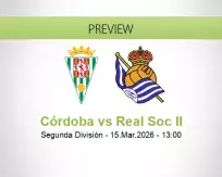 Córdoba Real Soc II betting prediction (15 March 2026)