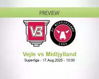 Vejle Midtjylland betting prediction (17 August 2025)