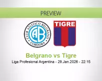 Belgrano Tigre betting prediction (29 January 2026)