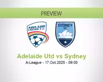 Adelaide Utd vs Sydney