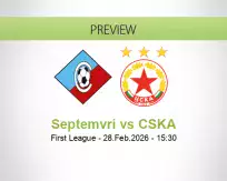 Septemvri CSKA betting prediction (28 February 2026)