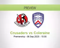 Crusaders Coleraine betting prediction (06 September 2025)