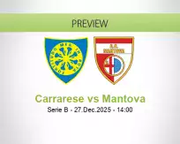 Carrarese Mantova betting prediction (27 December 2025)