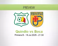Quindío Boca betting prediction (19 July 2025)