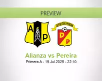 Alianza Pereira betting prediction (20 July 2025)