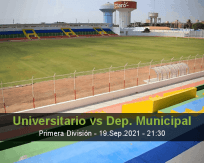 Universitario Dep. Municipal betting prediction (19 September 2021)