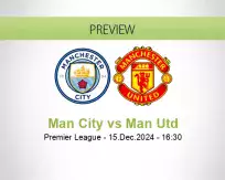 Man City Man Utd betting prediction (15 December 2024)