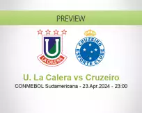 U. La Calera Cruzeiro betting prediction (24 April 2024)