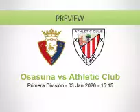 Osasuna Athletic Club betting prediction (03 January 2026)