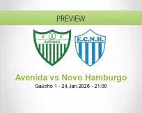 Avenida Novo Hamburgo betting prediction (25 January 2026)