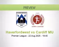 Haverfordwest Cardiff MU betting prediction (22 August 2025)