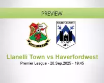 Llanelli Town Haverfordwest betting prediction (26 September 2025)
