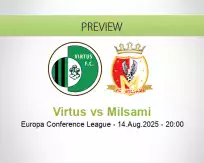 Virtus Milsami betting prediction (14 August 2025)