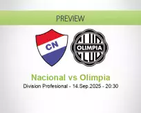 Nacional Olimpia betting prediction (14 September 2025)