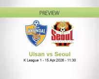 Ulsan Seoul betting prediction (15 April 2026)