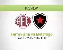 Ferroviária Botafogo betting prediction (12 April 2026)