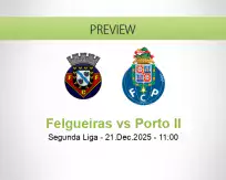 Felgueiras Porto II betting prediction (21 December 2025)