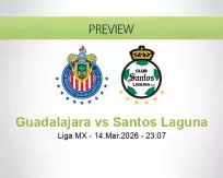 Guadalajara Santos Laguna betting prediction (14 March 2026)