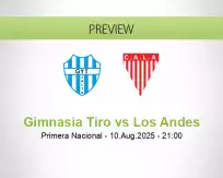 Gimnasia Tiro Los Andes betting prediction (10 August 2025)