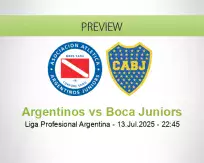 Argentinos Boca Juniors betting prediction (14 July 2025)