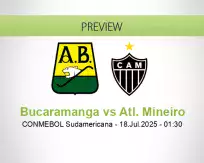 Bucaramanga vs Atl. Mineiro