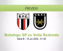 Botafogo SP Volta Redonda betting prediction (14 July 2025)