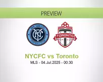NYCFC Toronto betting prediction (04 July 2025)