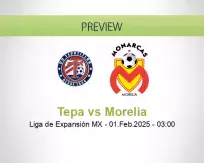 Tepa Morelia betting prediction (01 February 2025)