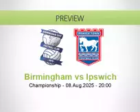 Birmingham Ipswich betting prediction (09 August 2025)