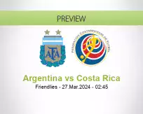 Argentina Costa Rica betting prediction (27 March 2024)