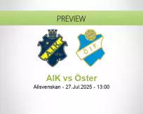 AIK Öster betting prediction (27 July 2025)