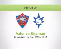 Valur Stjarnan betting prediction (14 September 2025)