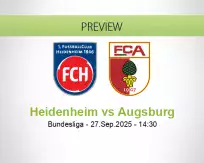 Heidenheim Augsburg betting prediction (27 September 2025)