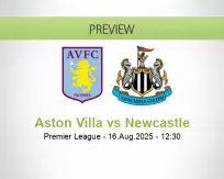 Aston Villa Newcastle betting prediction (16 August 2025)