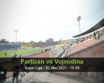 Partizan Vojvodina betting prediction (02 March 2021)
