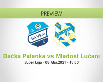 Bačka Palanka Mladost Lučani betting prediction (08 March 2021)